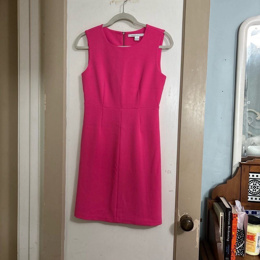 Diane Von Furstenberg Carrie Sheath Dress Pink Sz 2